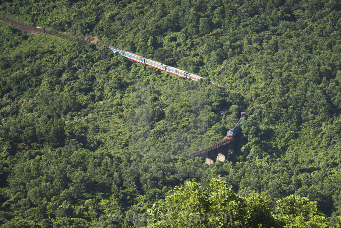 Amazing Landscape Of Train Moving On Railway At Seaside