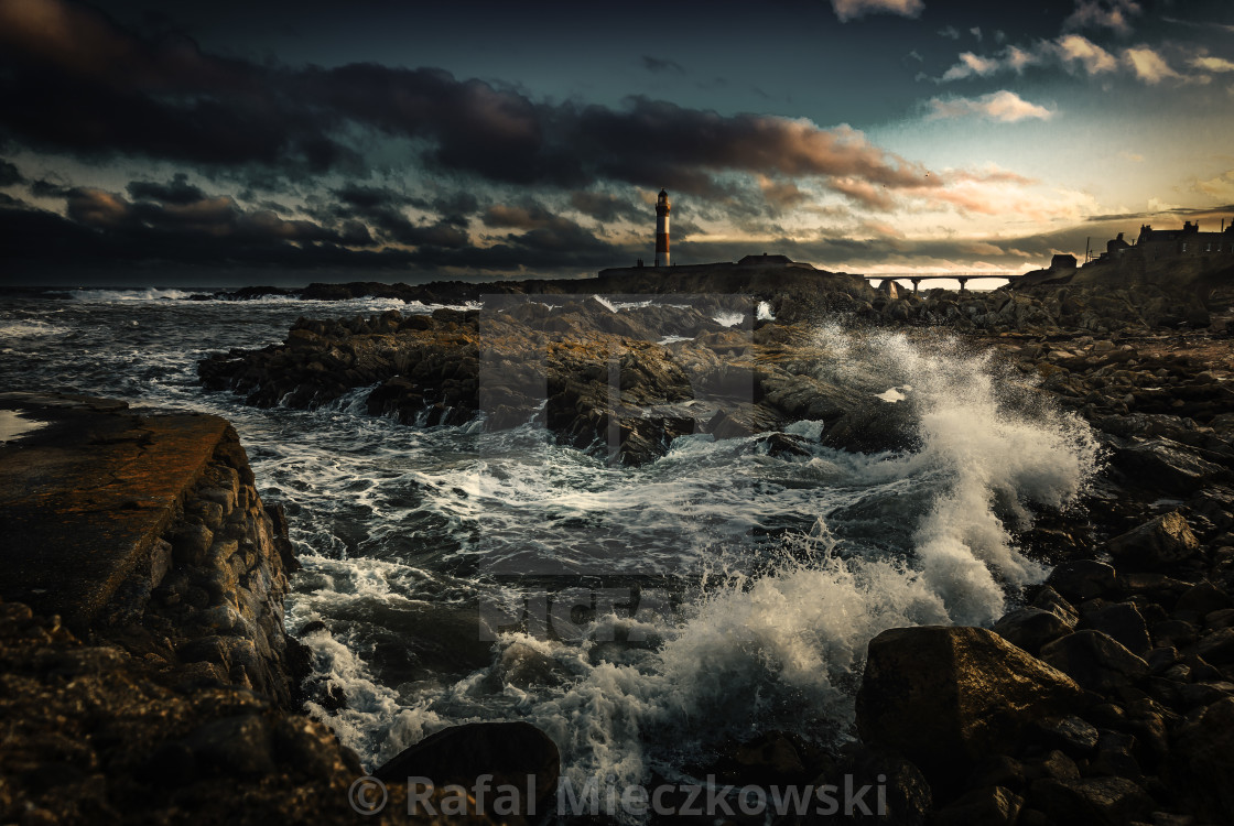 "Boddam Lighthouse" stock image