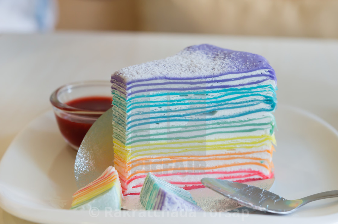 Fresh Blueberry Crepe Cake, Food & Drinks, Homemade Bakes on Carousell