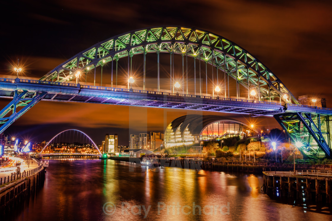 "Night Tyne" by Ray Pritchard - $43.95 "Night Tyne" stock image