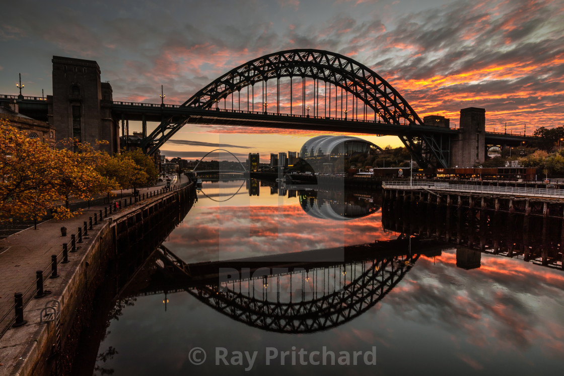 "Sunrise at the Tyne Bridge" by Ray Pritchard - $46.73 "Sunrise at the Tyne Bridge" stock image