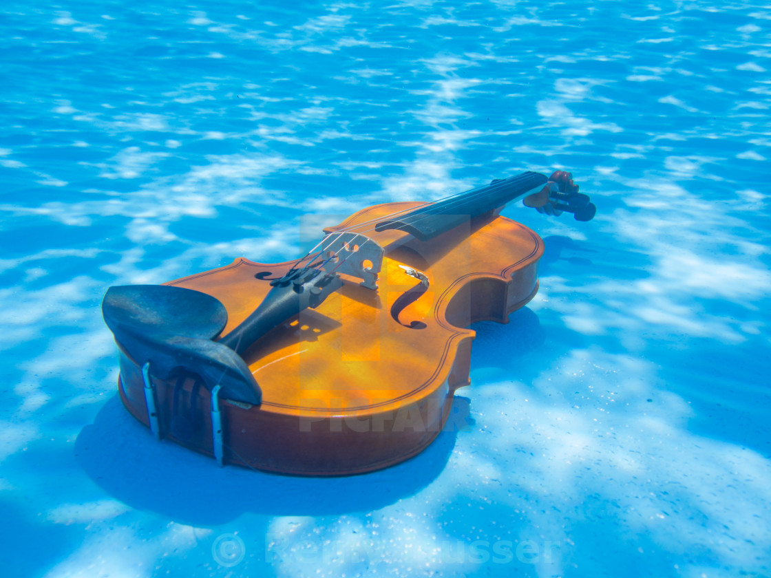 undulate Disse forstyrrelse Violin underwater in the pool - License, download or print for £3.00 |  Photos | Picfair