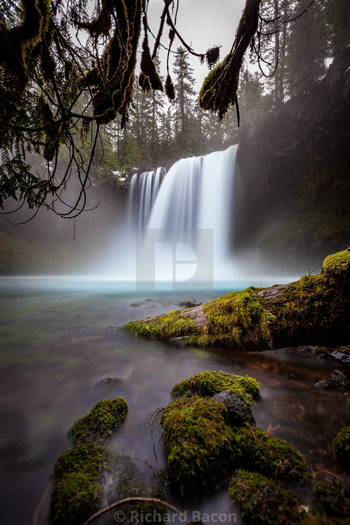 "Majestic Waterfall" stock image