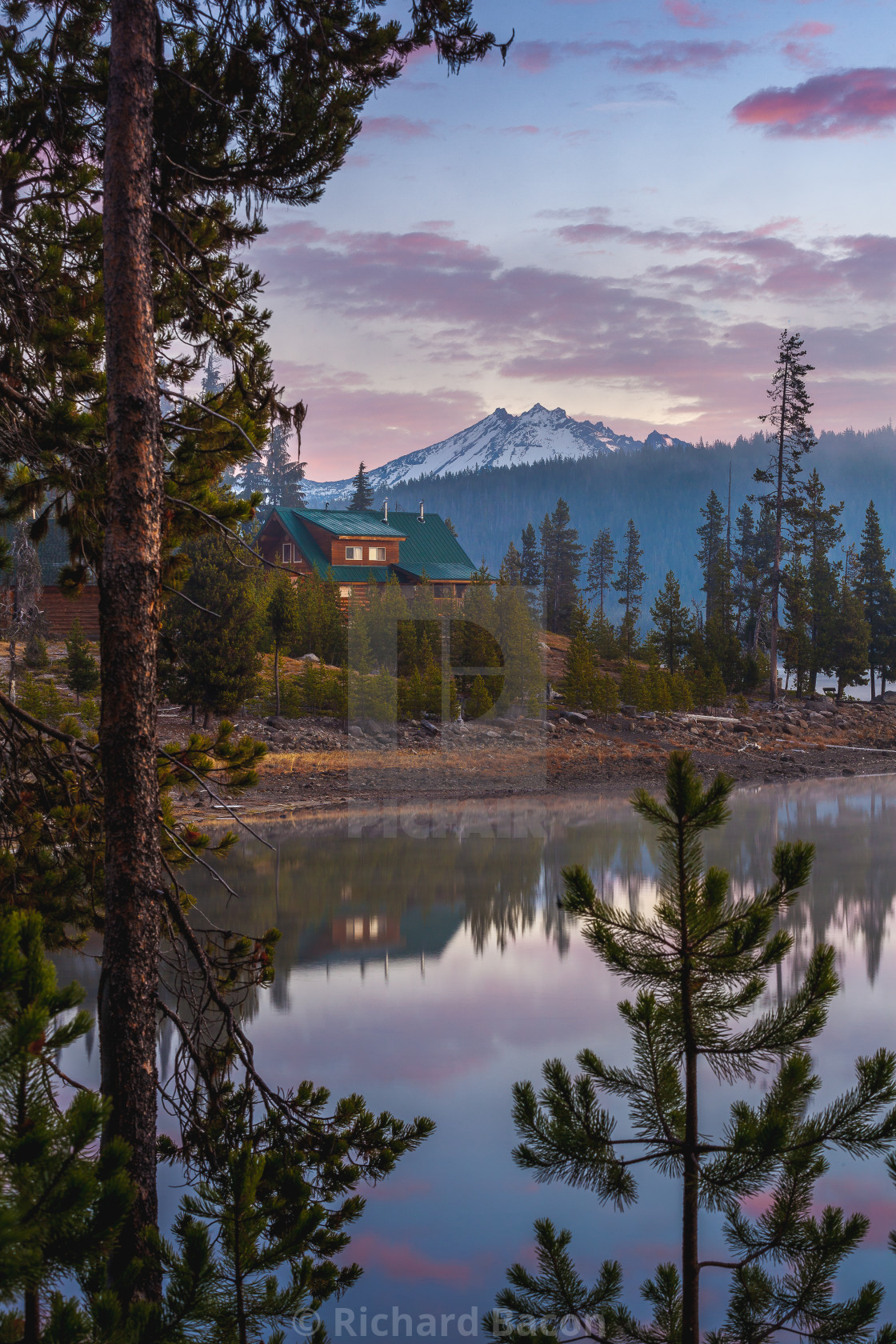 Cabin Lake Sunrise License Download Or Print For 12 40