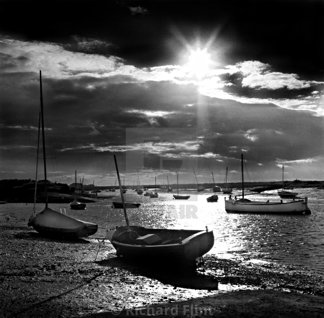 "Burnham Overy Staithe Harbour, Norfolk" by Richard Flint - $30.77 "Burnham Overy Staithe Harbour, Norfolk" stock image
