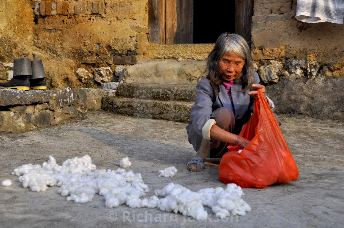 "Cotton Lady China" stock image