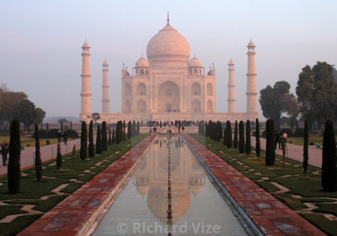 "Taj Mahal at Sunrise" stock image