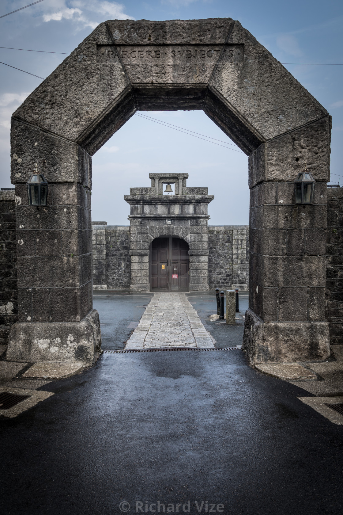 "Dartmoor Prison, Princetown, Devon" stock image