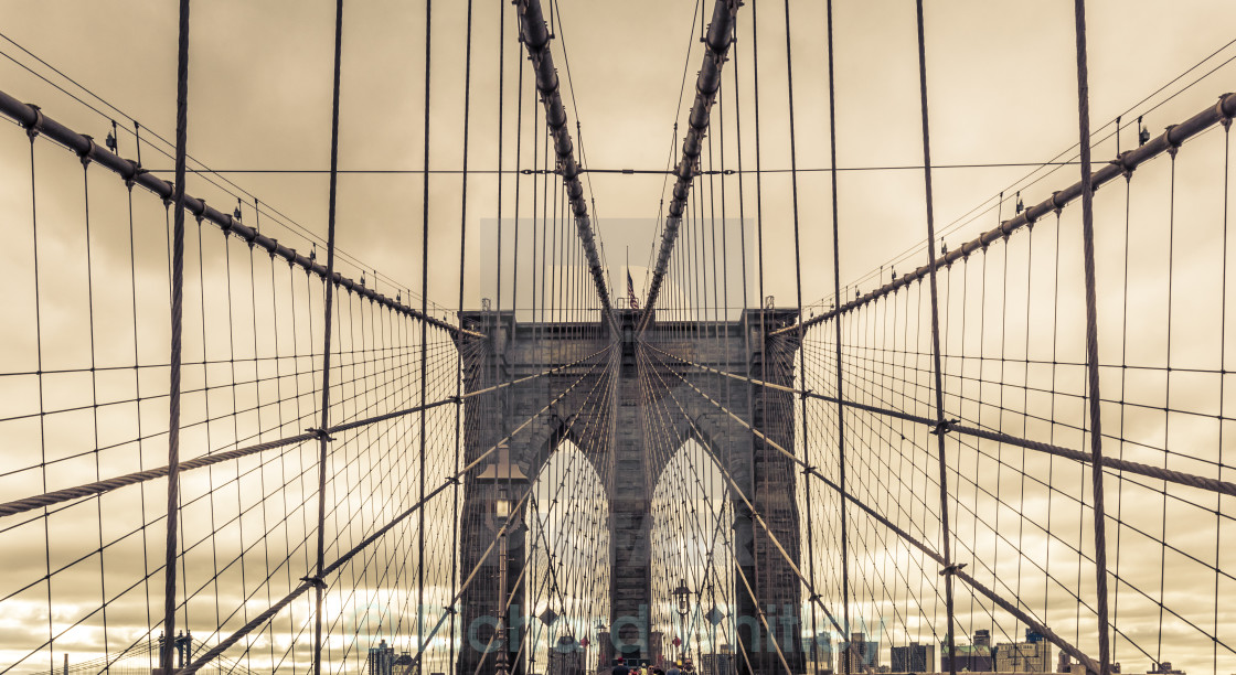 "Brooklyn Bridge" stock image