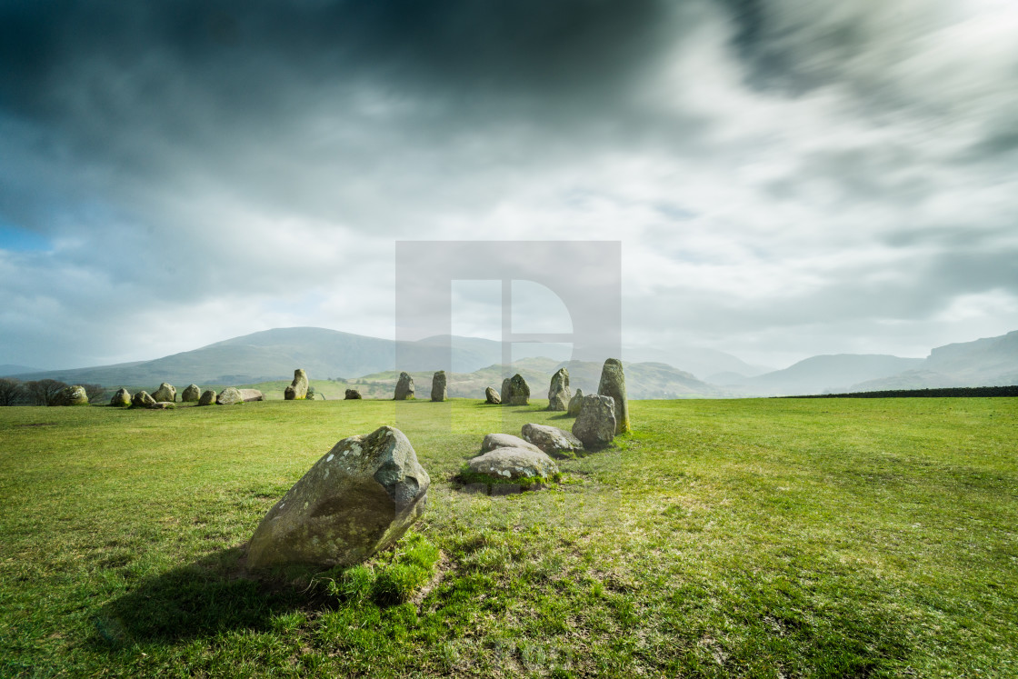 "Castlerigg Stone Circle, Cumbria. UK" stock image