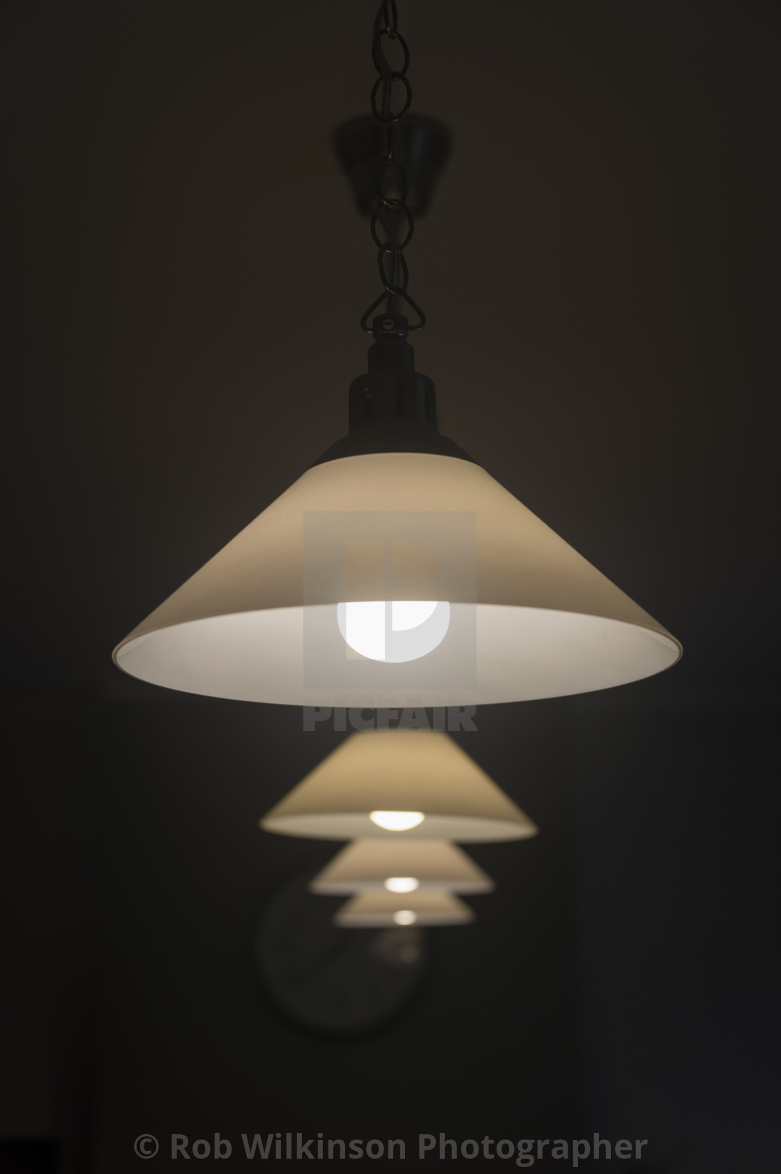 Ceiling Lamps With Glass Lampshades Illuminated License