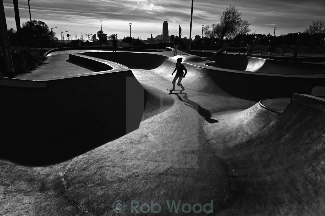 "Skateboarding" stock image