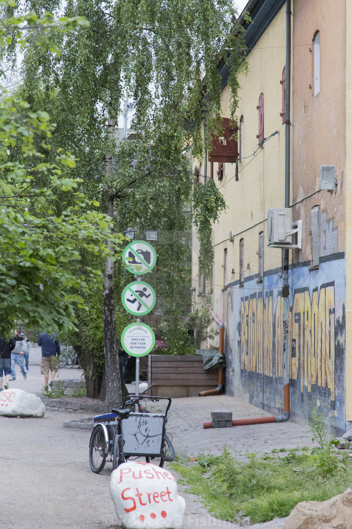 "Pusher Street" stock image