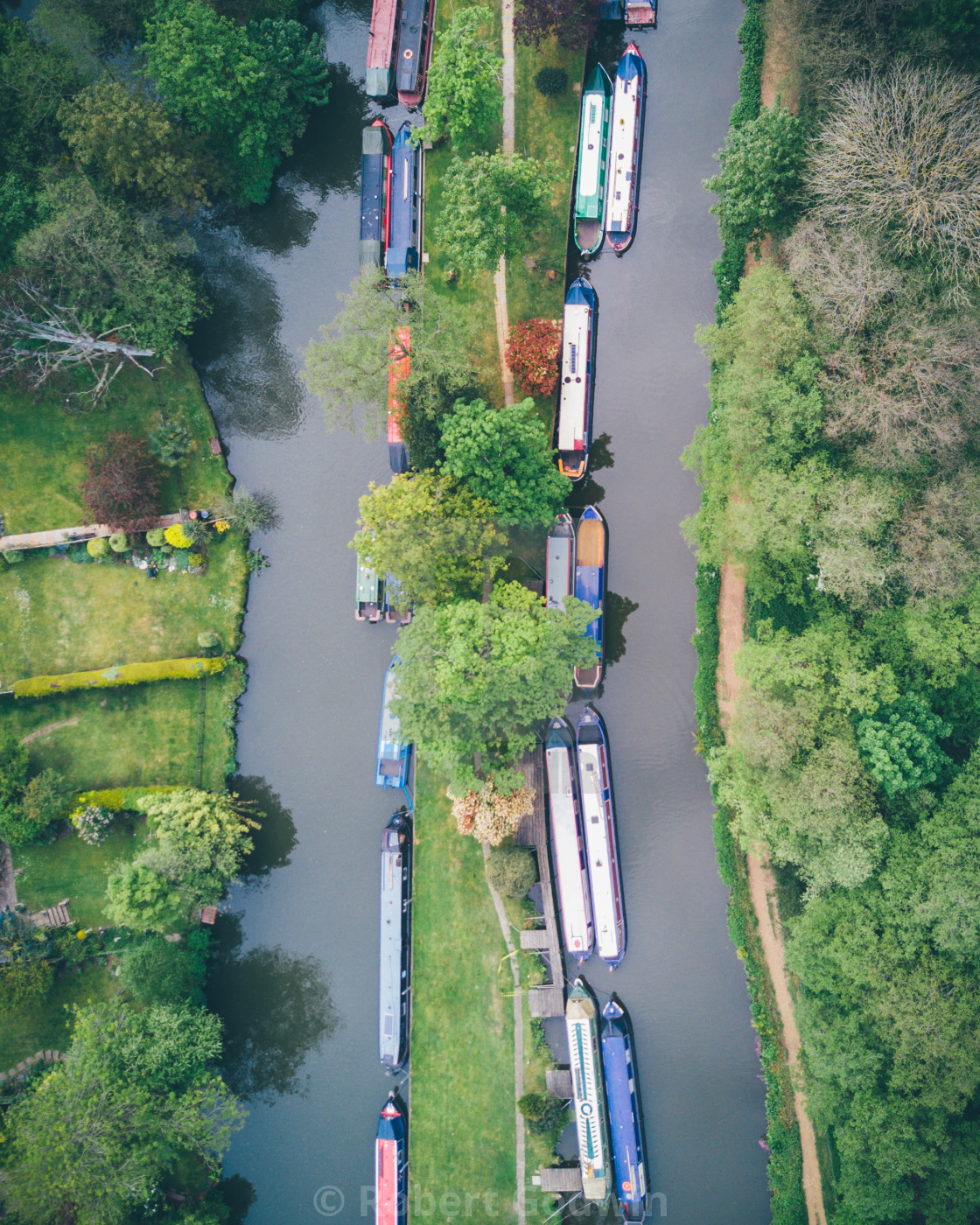 "Canal Boats" stock image