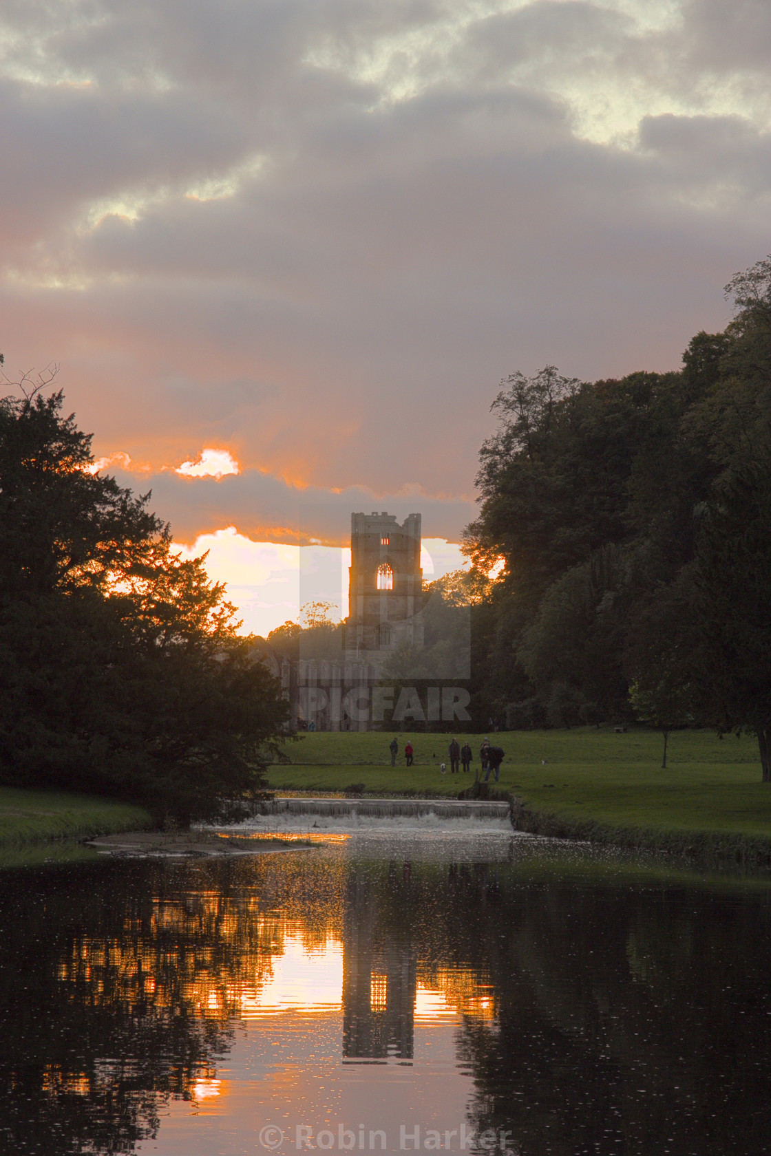 "Fountains Abbey 1." stock image