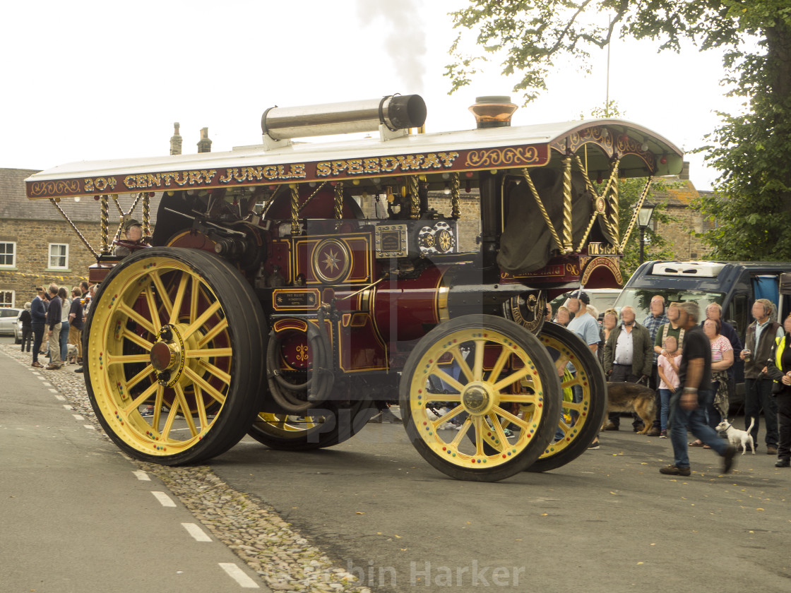 "Traction Engine." stock image