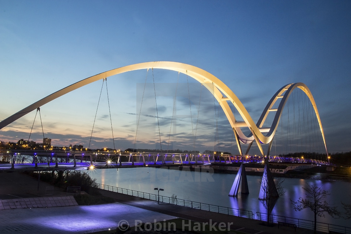 "Infinity Bridge,Stockton-on-Tees." stock image