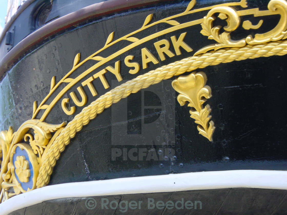"Cutty Sark Stern" by Roger Beeden - $8.64 "Cutty Sark Stern" stock image