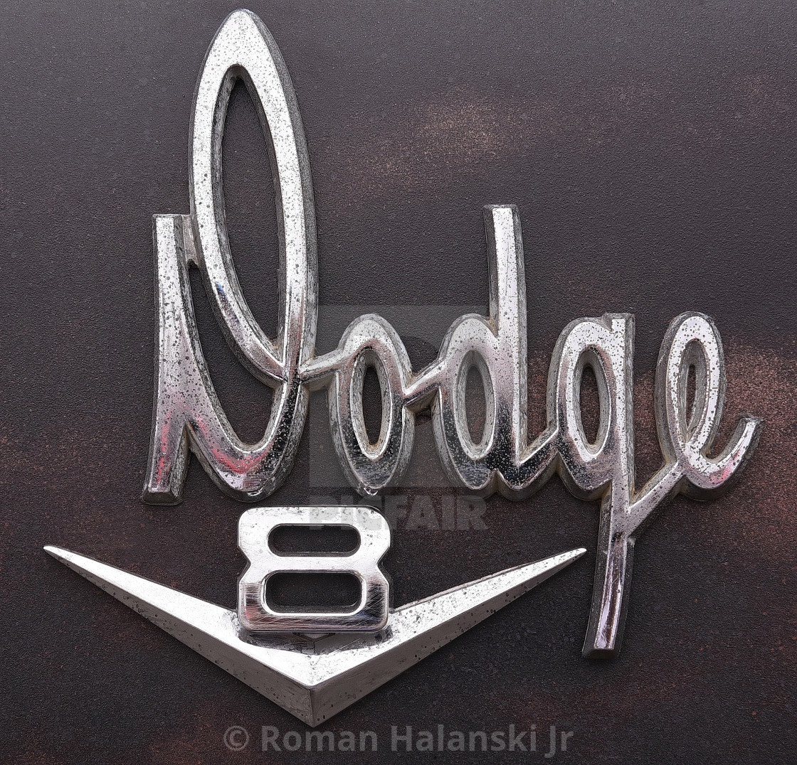 Dodge V8 Emblem Old Pickup Truck License Download Or Print For 3 92 Photos Picfair