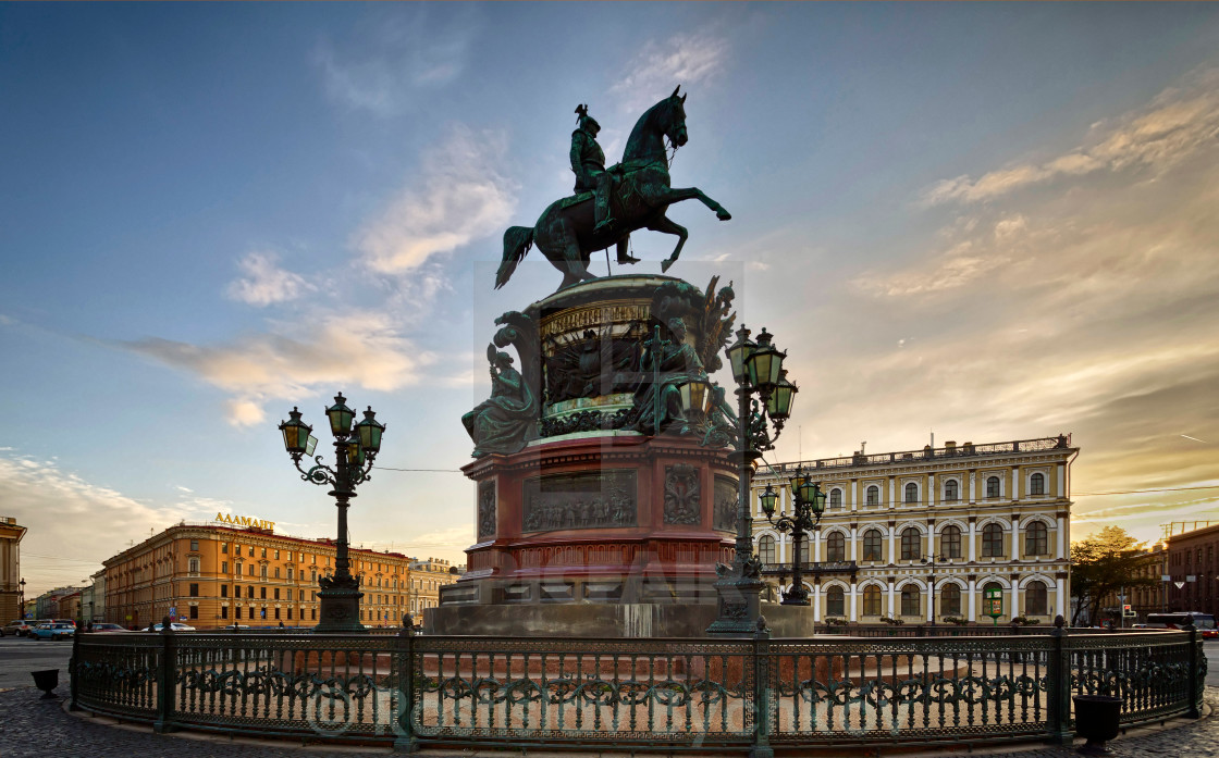 "Monument to Nicholas I" stock image