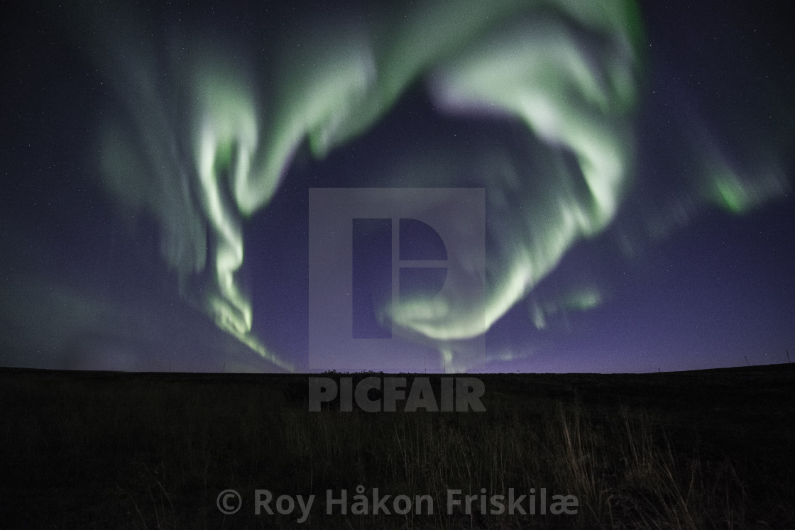 "The aurora wave" stock image