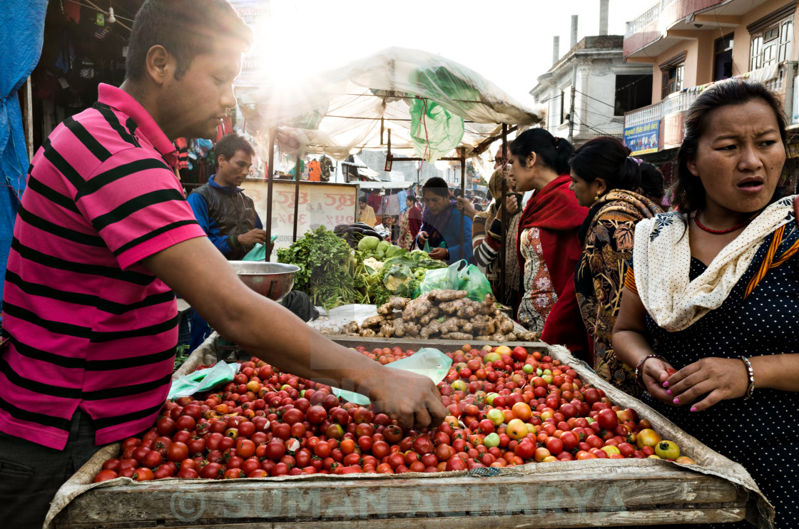 "Vegetable Market" stock image