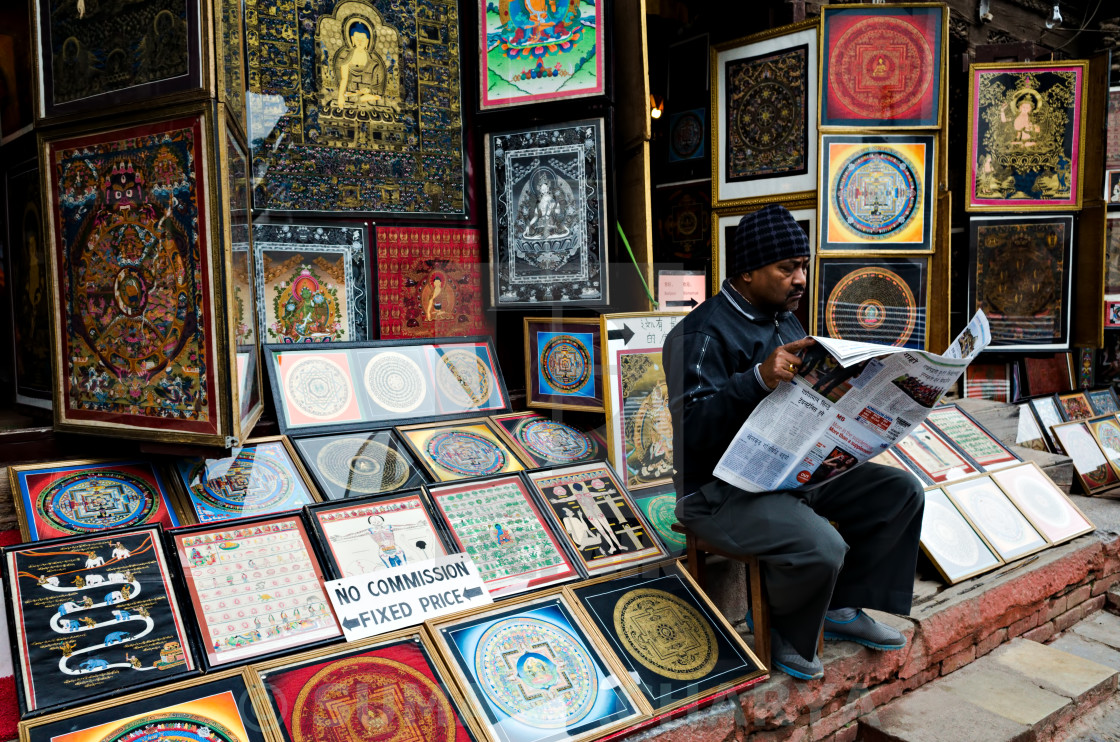 "What's in the news?" by SUMAN ACHARYA - $18.85 "What's in the news?" stock image