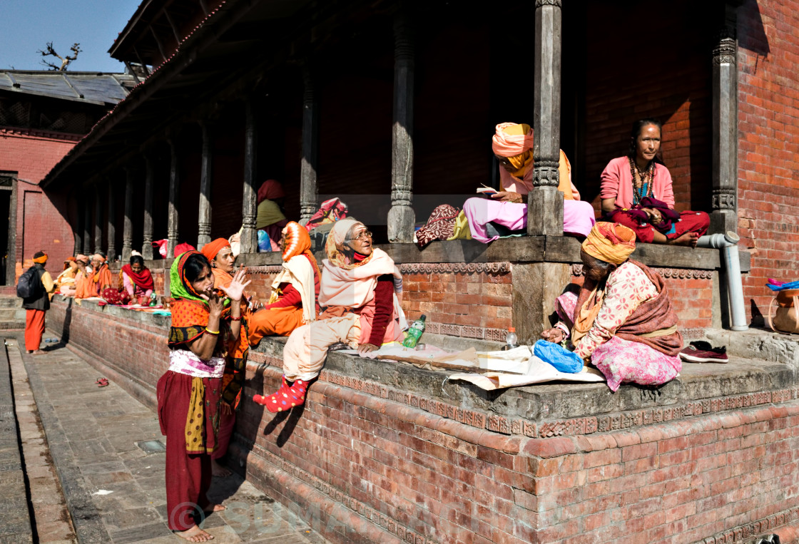 "Hindu Nuns" stock image