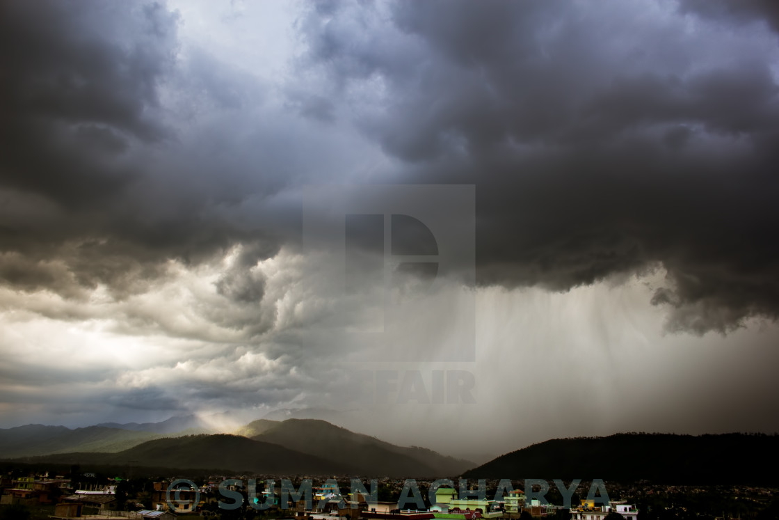 "About To Rain..." stock image