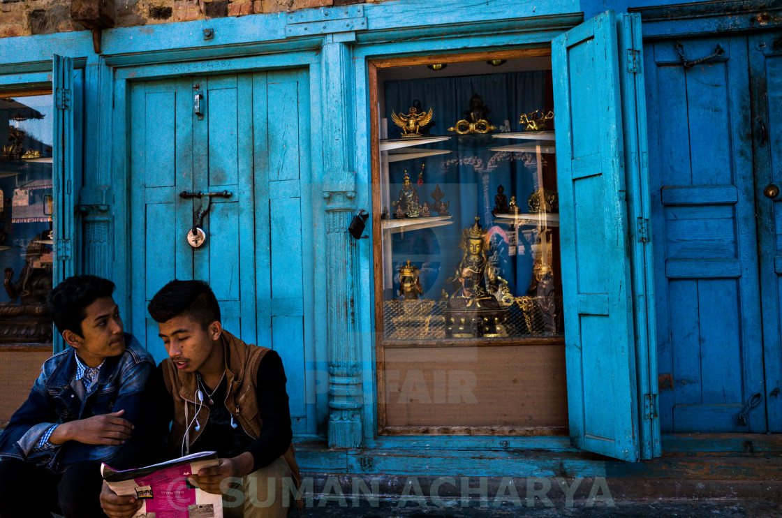 "Patan Boys" stock image