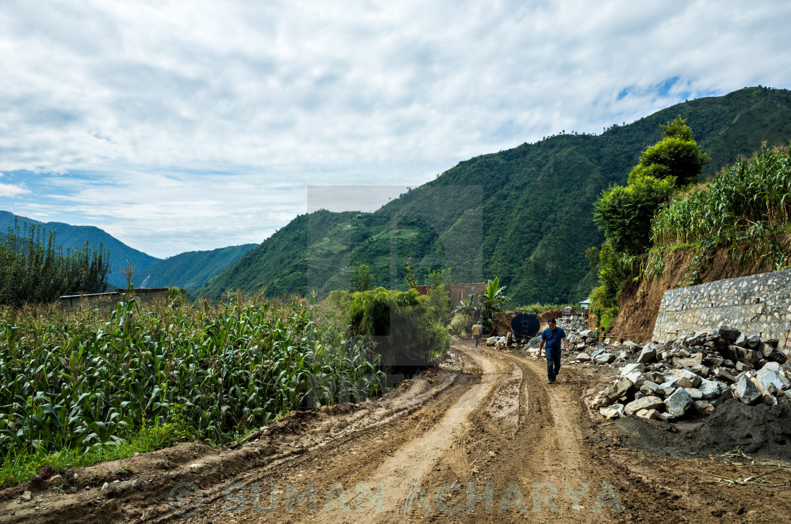 "Rural Highland Roadway" stock image