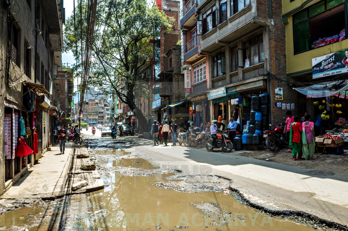 "Kalimati Street" stock image