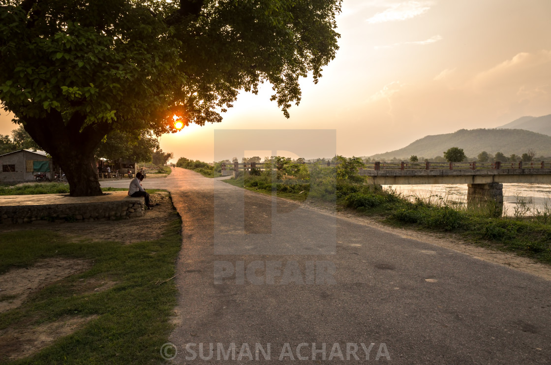 "Sunset Rest" stock image