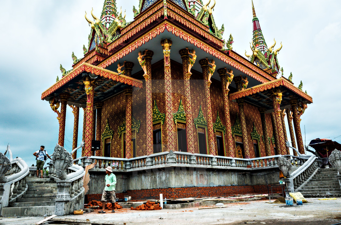 "Combodian Monastery" stock image