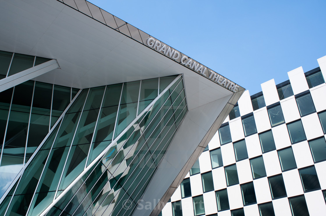 "Grand Canal Theatre, Daniel Libeskind, Dublin" stock image