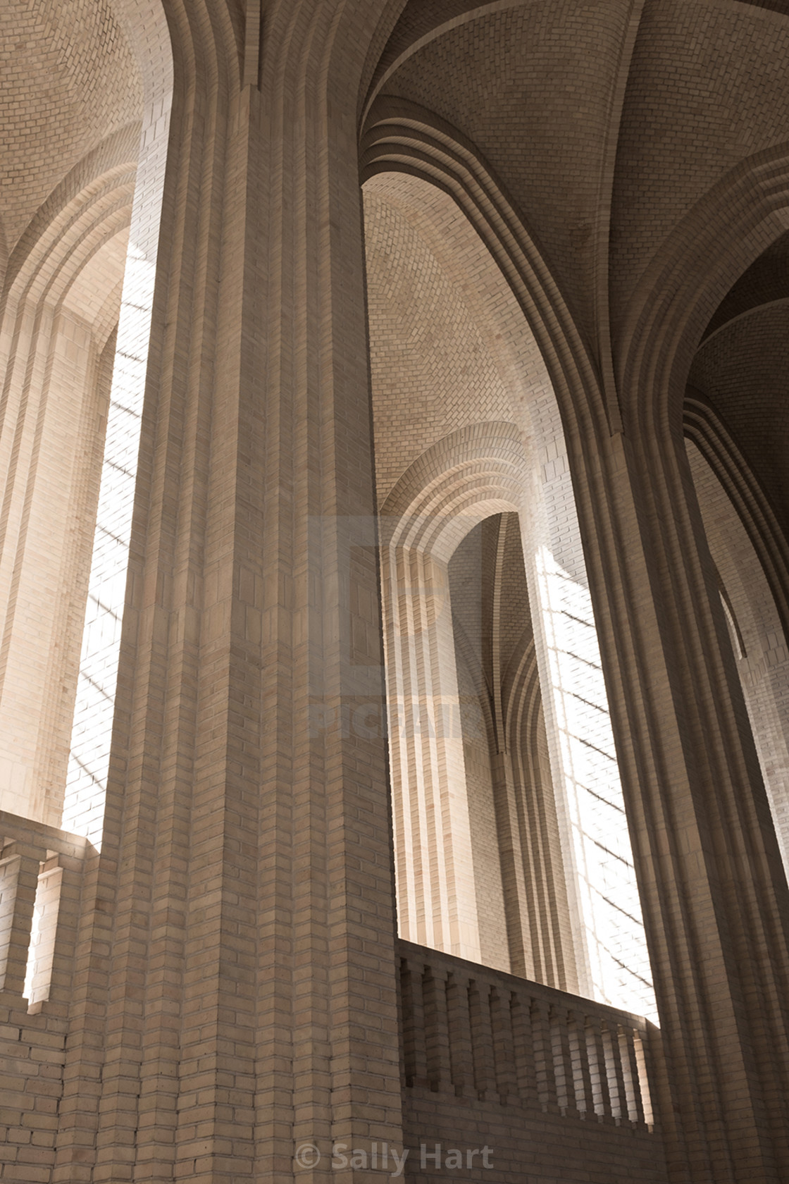 "Grundtvigs Kirke interior" stock image