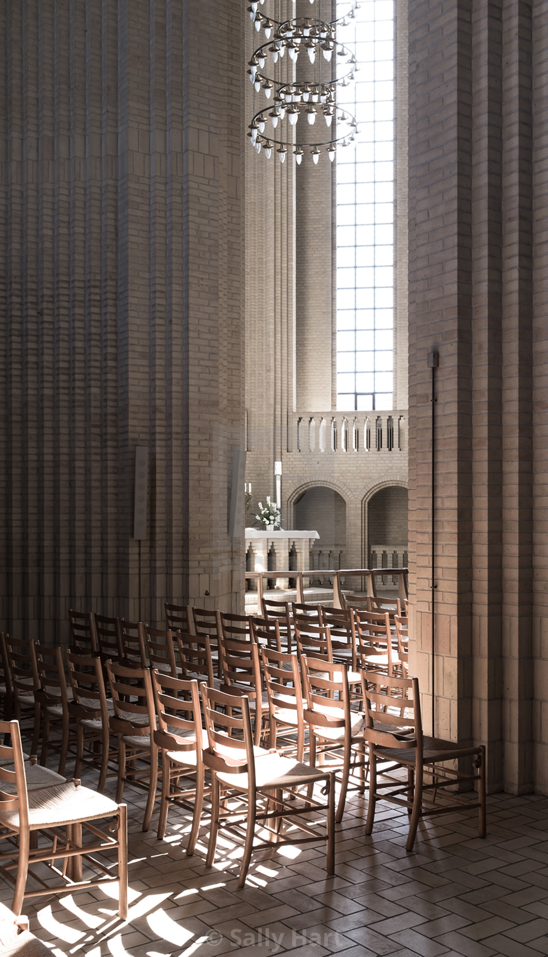 "Grundtvigs Kirke interior" stock image