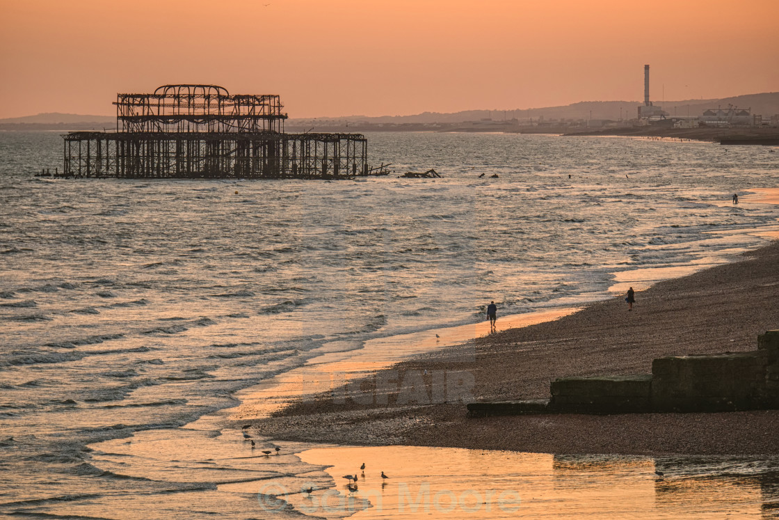 "The West Pier" stock image