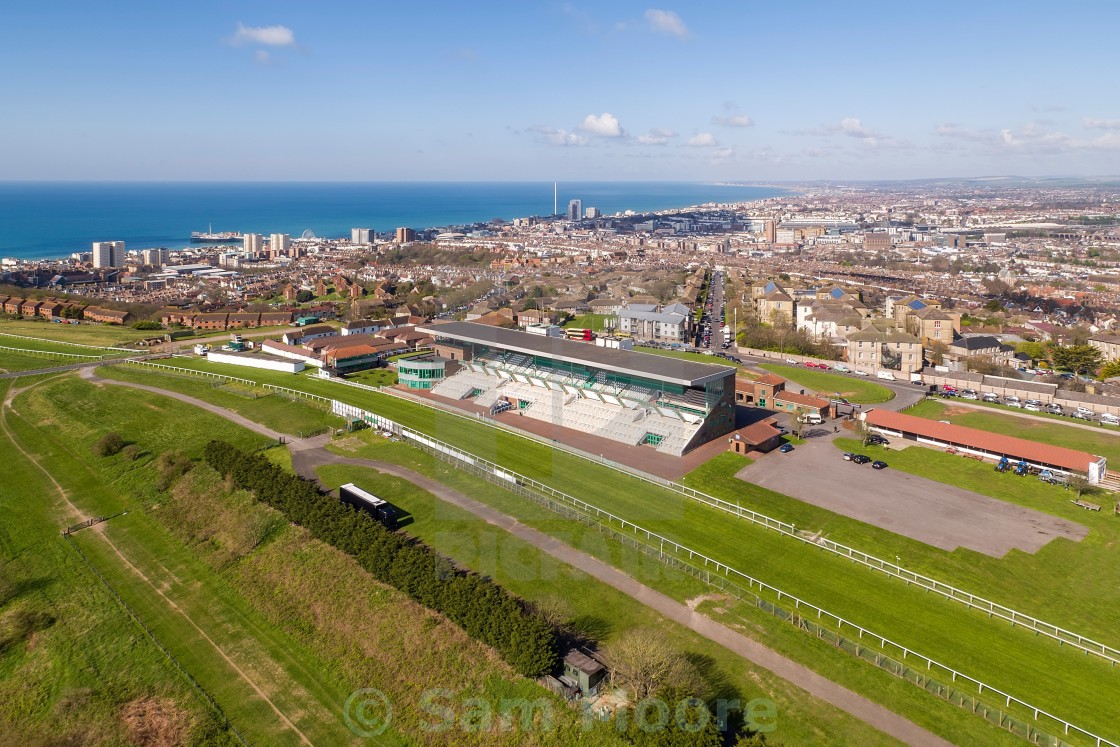 "Brighton Racecourse" stock image