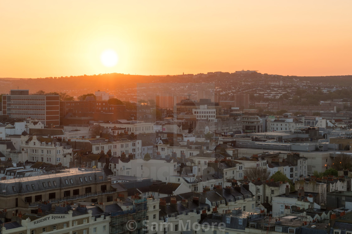 "Racecourse Sunrise" stock image