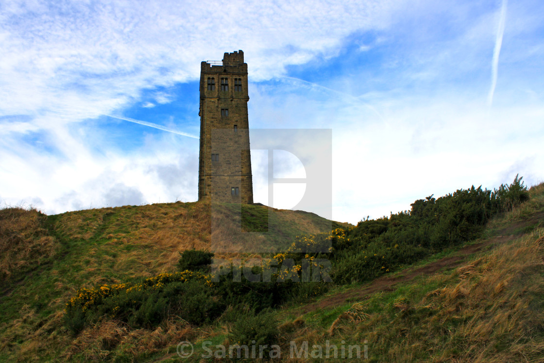 "Castle hill- West Yorkshire" by Samira Mahini - £181.66 "Castle hill- West Yorkshire" stock image