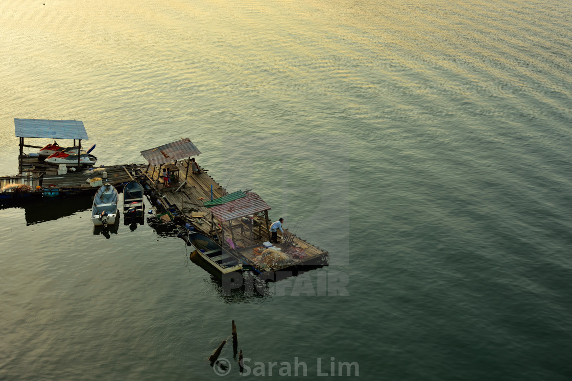 "Fishing jetty" stock image