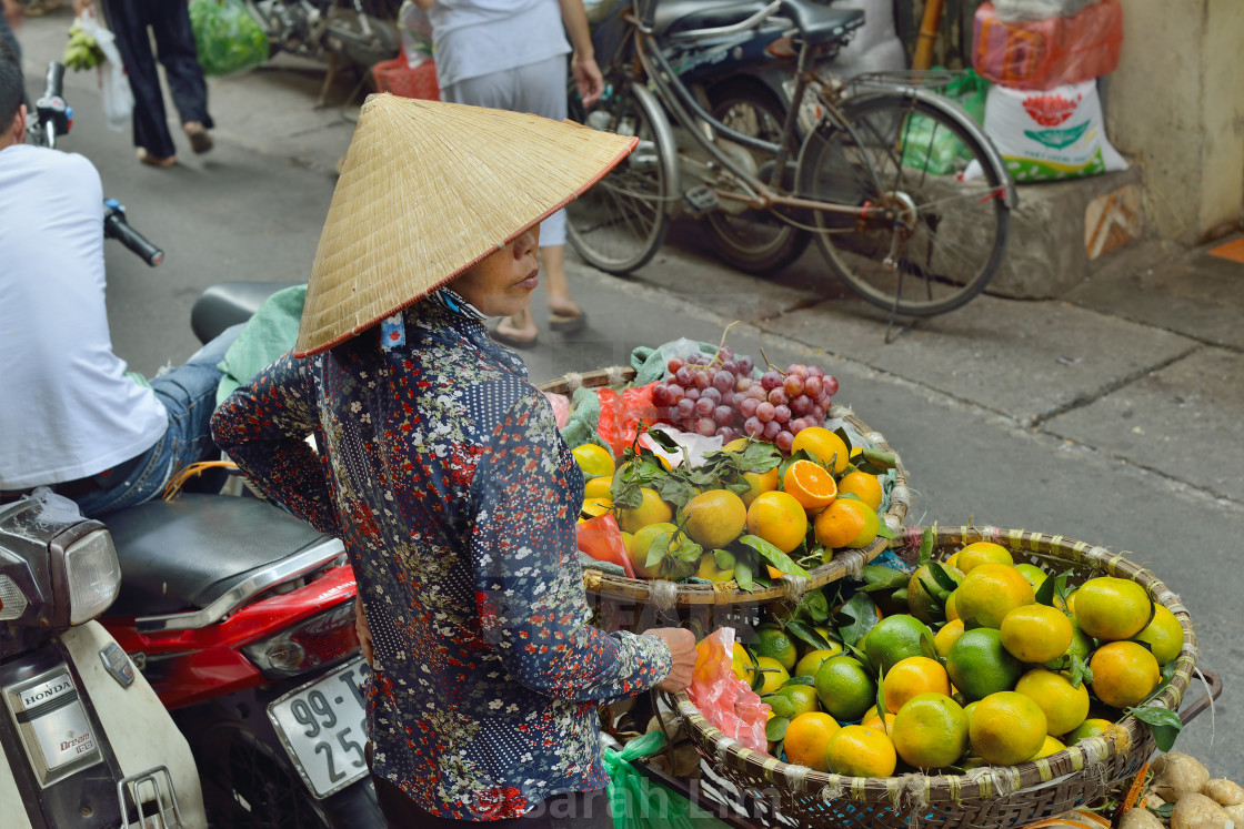 "Fruit seller" stock image