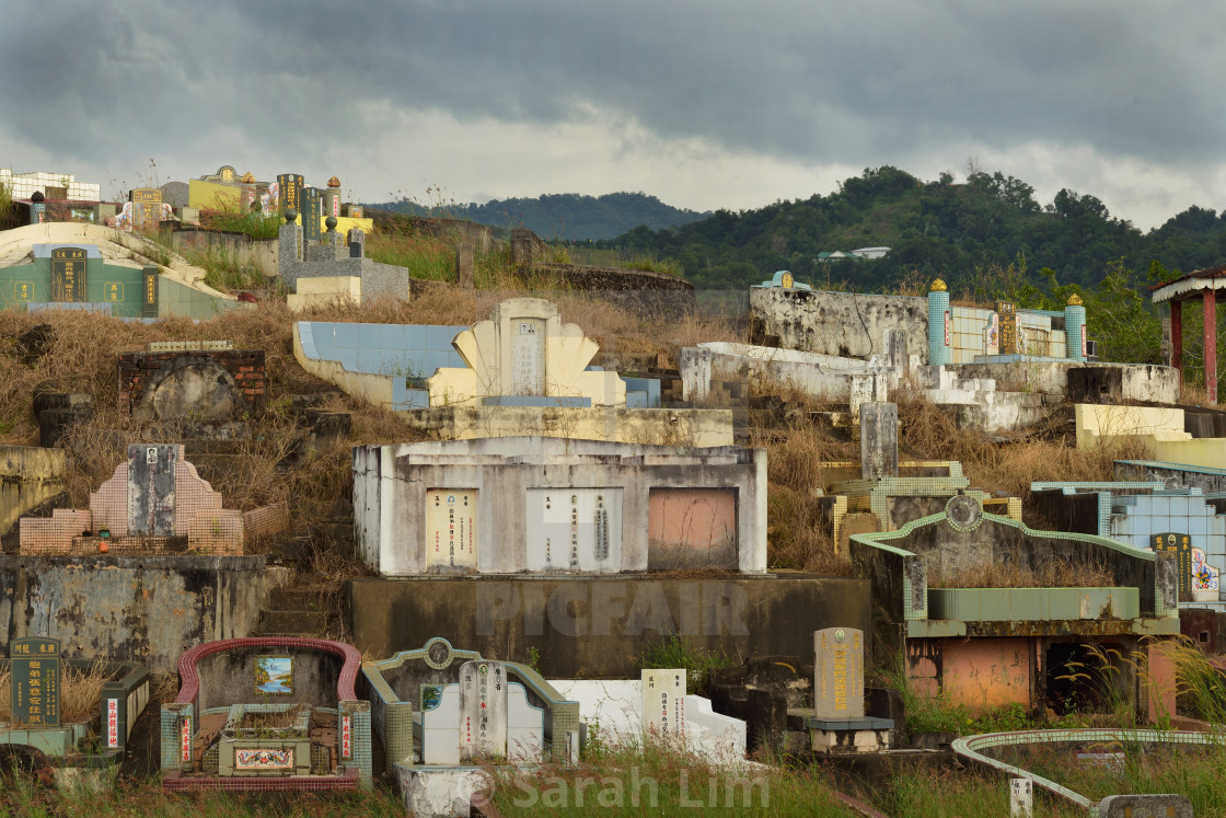 "Chinese cemetery" stock image