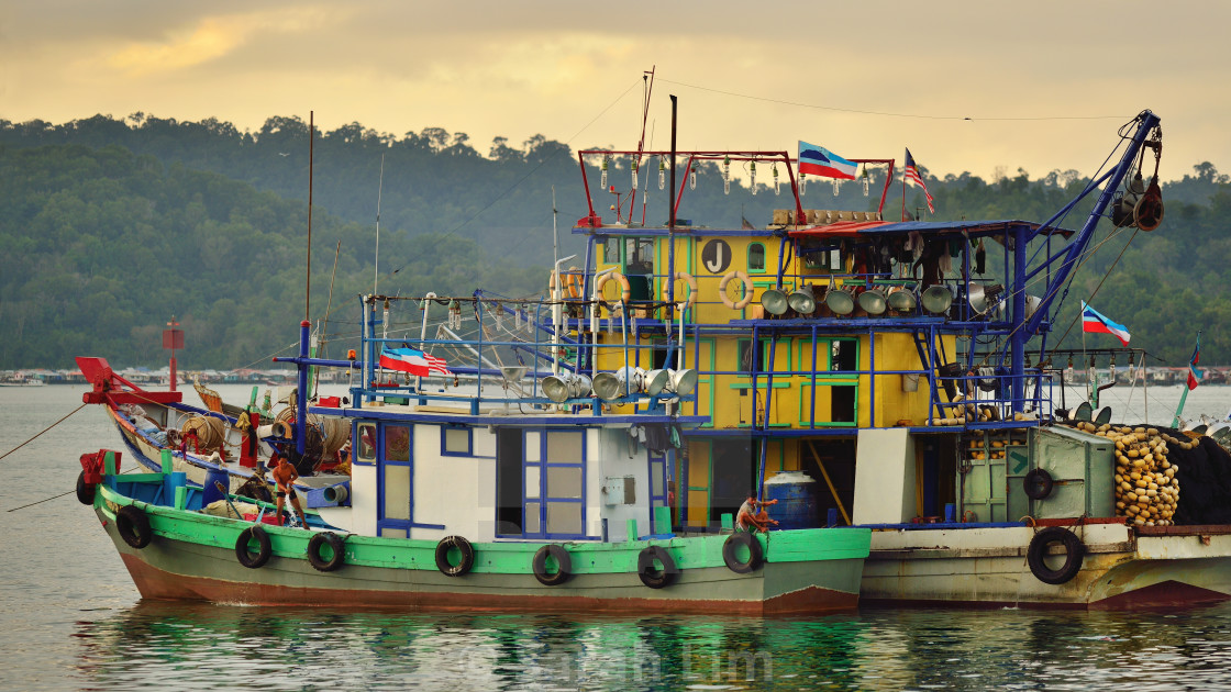 "Fishing boat" stock image