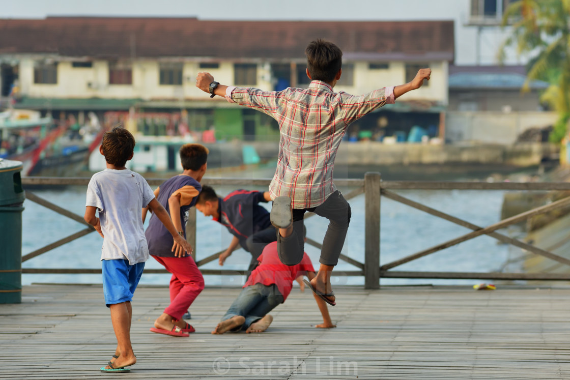 "Down at the waterfront 2" stock image