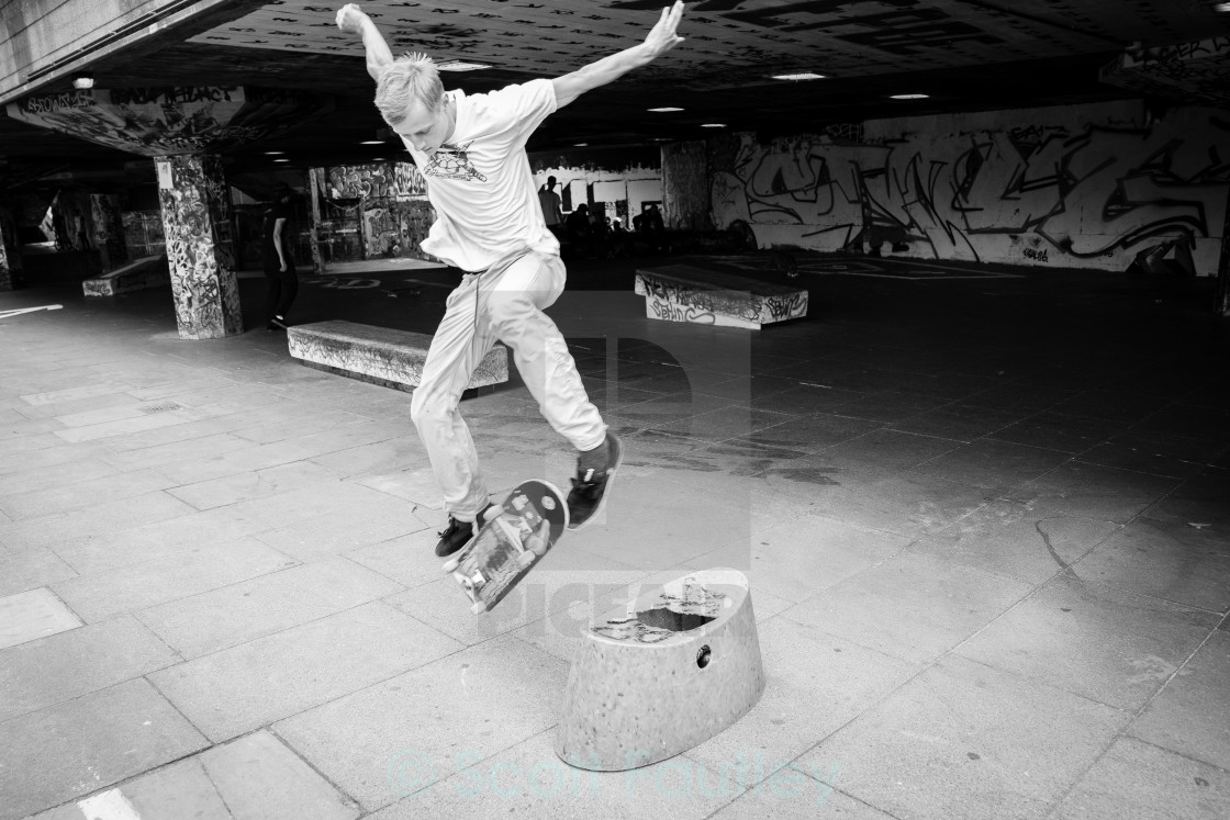 "Kickflip Skateboarder" stock image
