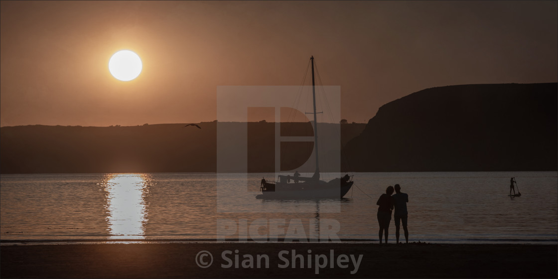 "Love at Sunset | product recommendation - canvas - white wrap - 20x10inch" by Sian Shipley - $19.12 "Love at Sunset | product recommendation - canvas - white wrap - 20x10inch" stock image