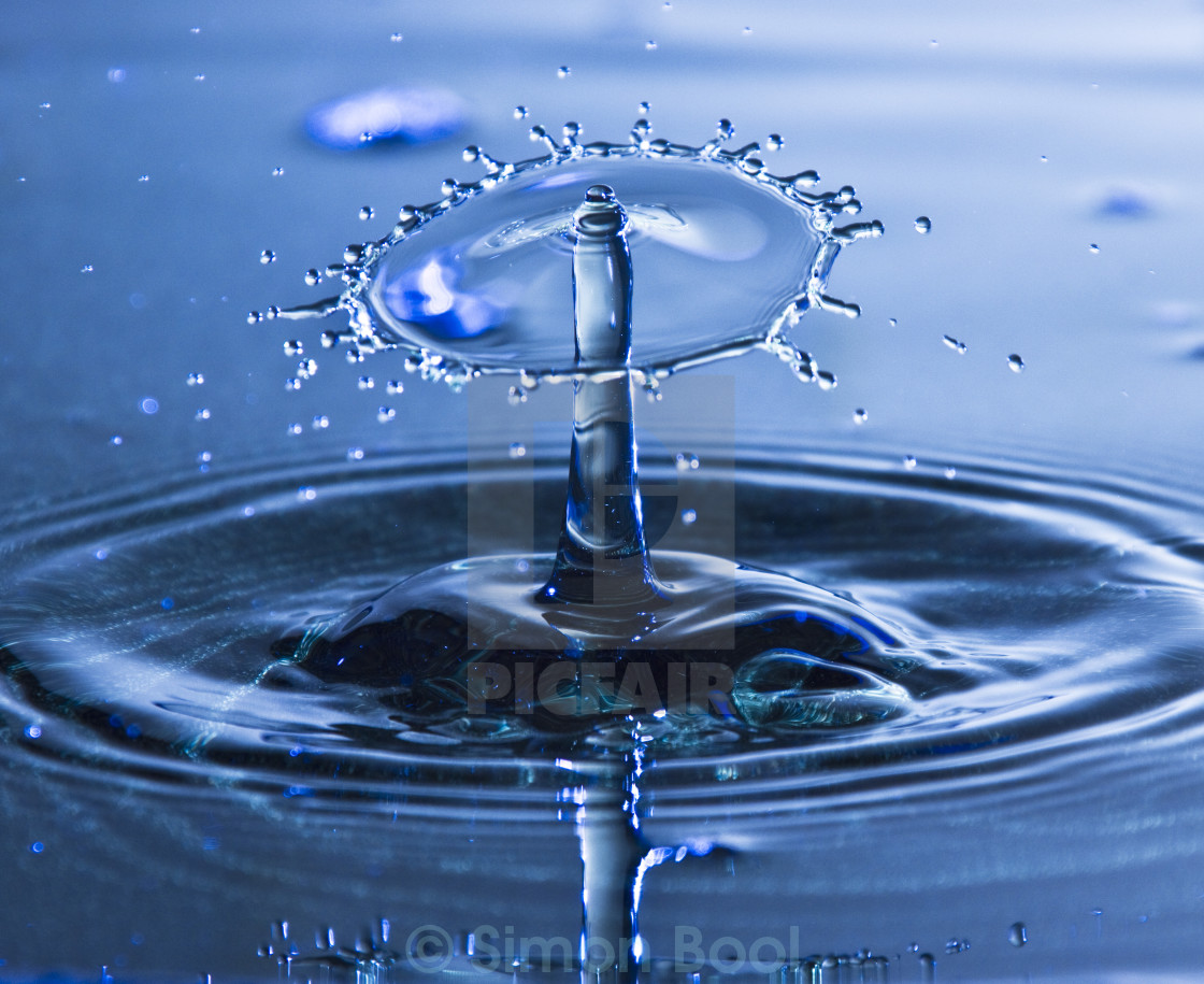 "Water Drop Collision" stock image