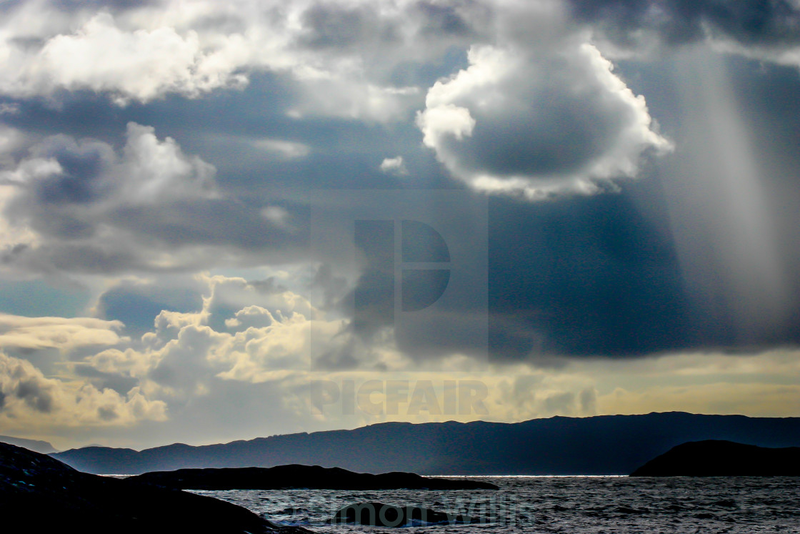 "Lonely as a cloud" stock image